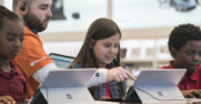 Microsoft Store offers free Summer Camps where students learn the basics of building video games and are introduced to computer science fundamentals and video game concepts.