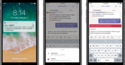 Phones displaying priority Notifications in Teams