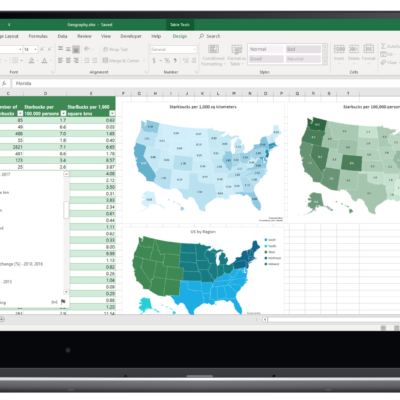 u.s. map in excel