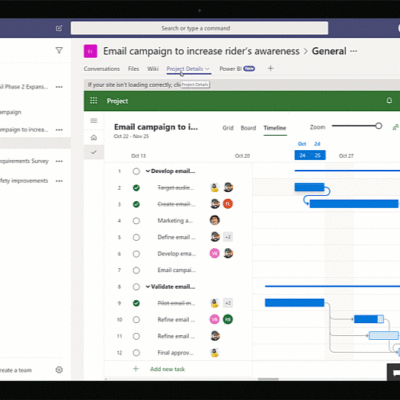 Microsoft Project collaboration