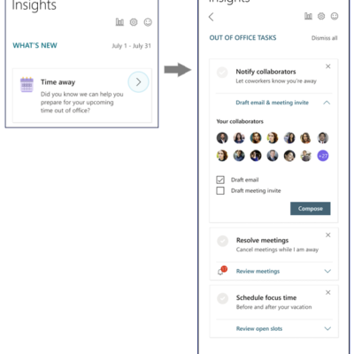 Insights user interface