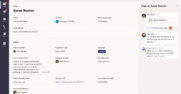 Microsoft Lists: List item in Teams, with chat open