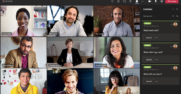 Microsoft Teams meeting with nine participants