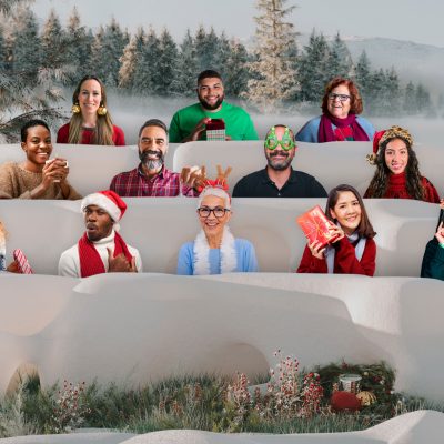 Microsoft Teams Together mode holiday party