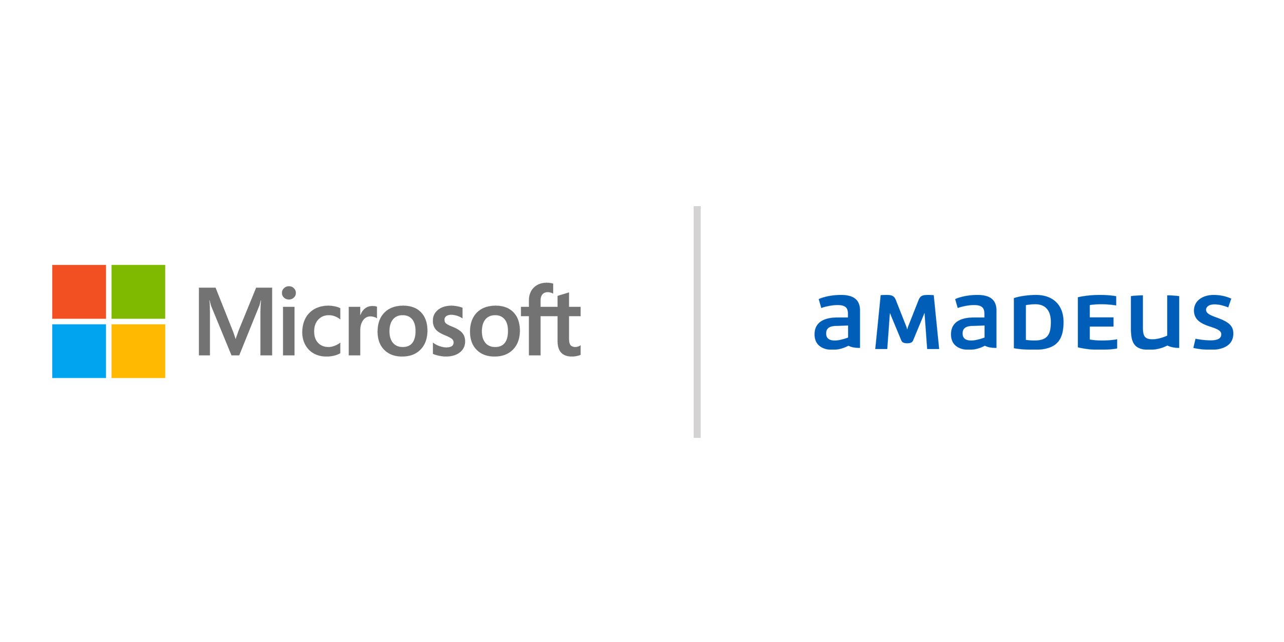 Amadeus and Microsoft logos