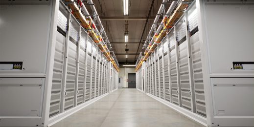 Server room inside a datacenter