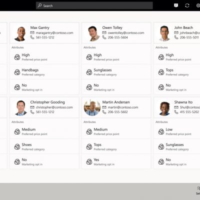 Dynamics 365 Commerce user interface