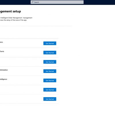 Dynamics 365 Intelligent Order Management: Setup