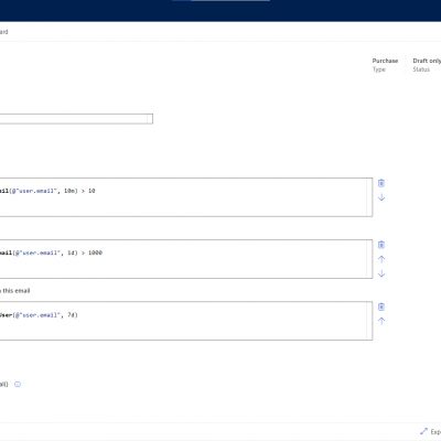 Dynamics 365 Fraud Protection: Velocity Rule Draft