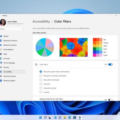 Windows 11 Accessibility Screen