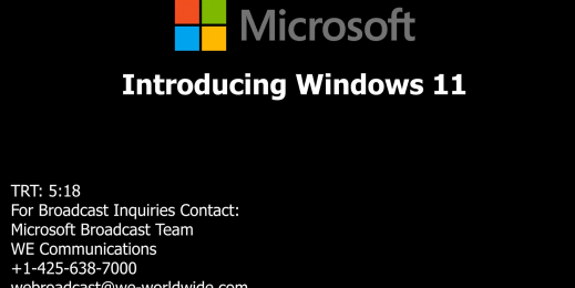 Introducing Windows 11 b-roll title card