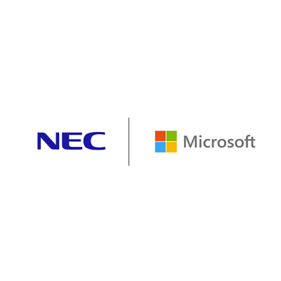 NEC and Microsoft logos