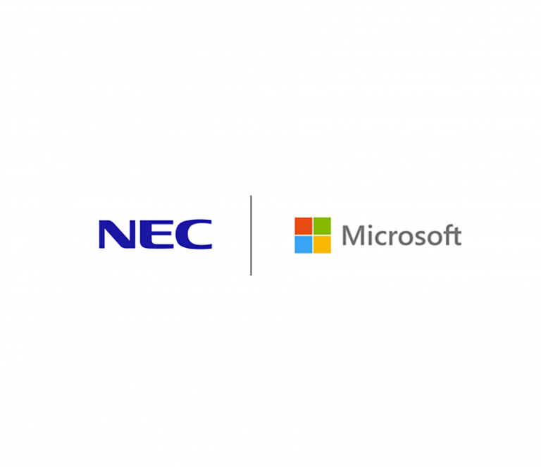 NEC and Microsoft logos