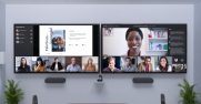 Microsoft Teams meeting with participants' faces along the bottom row