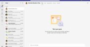 Chat with Self user interface in Microsoft Teams