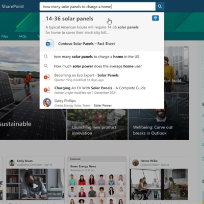 Microsoft Search powers AI-driven answers to common questions