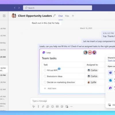 A view of Loop pages and components