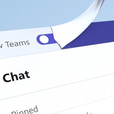 An image shows the top of a Teams chat