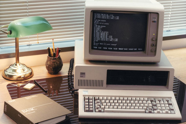 MS-DOS arrives on IBM PCs