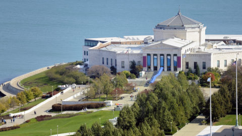 Aerial View of Shedd Aquarium