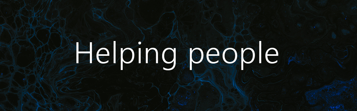 Header: Helping people