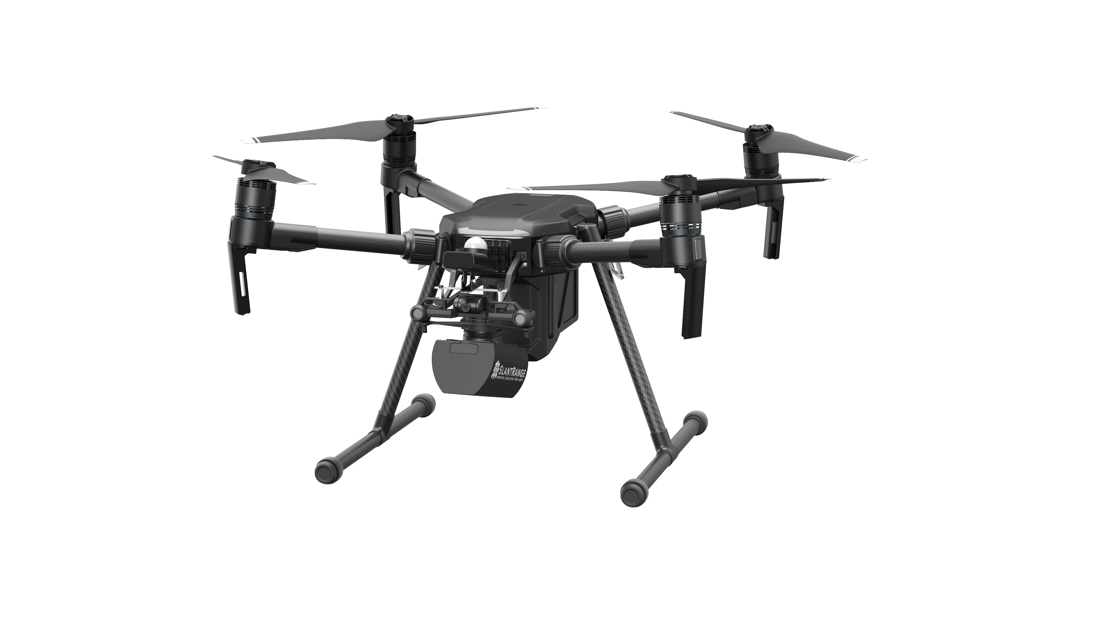 Photo of DJI Matrice 200 drone equipped with Slantrange sensor for agriculture