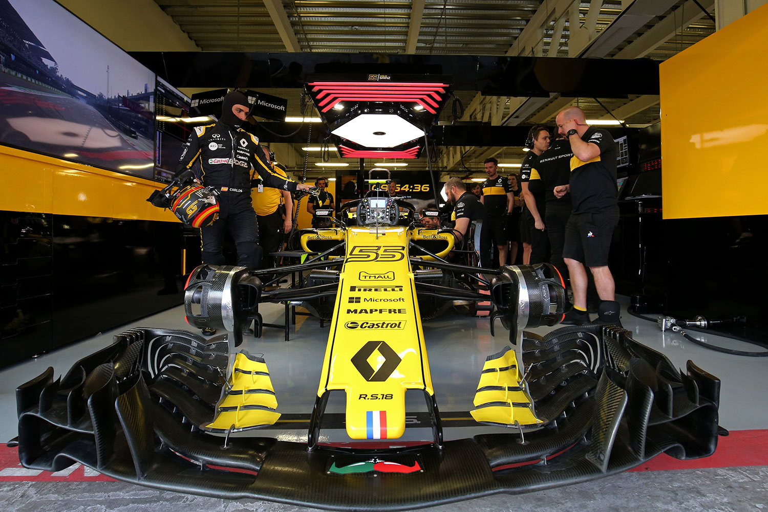 front end of race car
