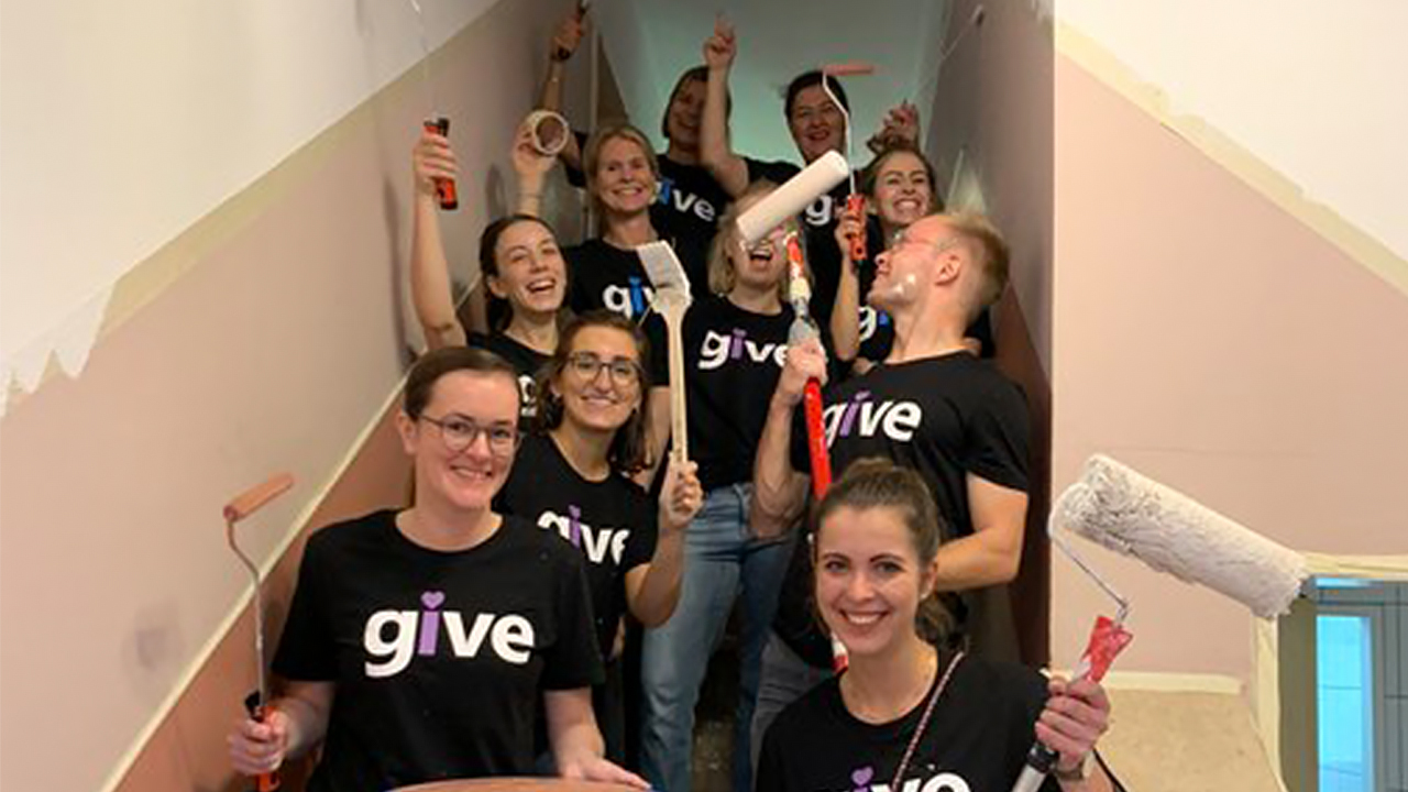 Mitarbeiter bei der Giving Week 2019