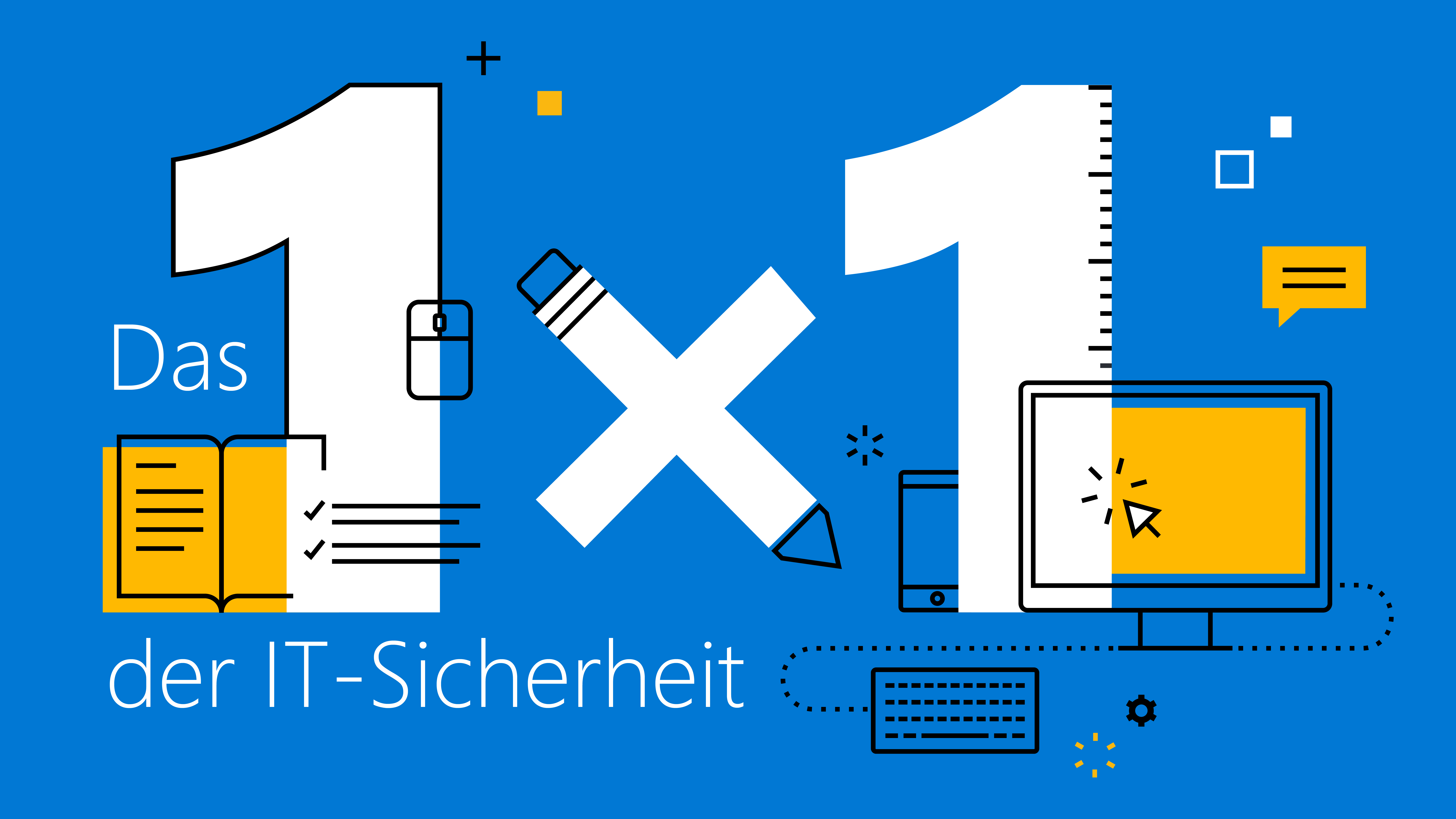 Headergrafik des 1x1 der IT-Sicherheit