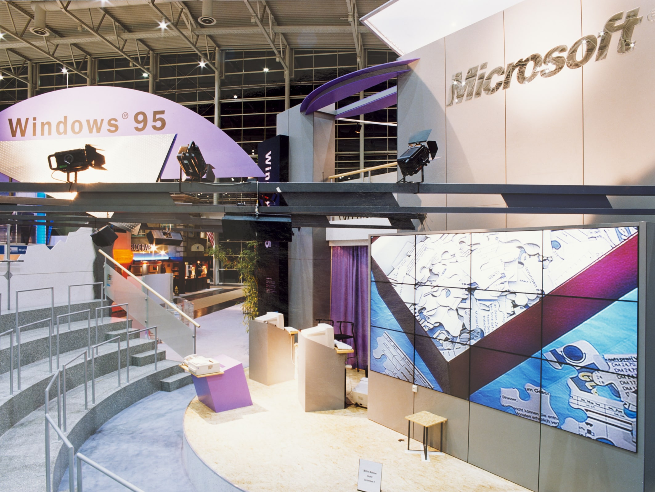 Microsoft Stand auf der CeBIT95