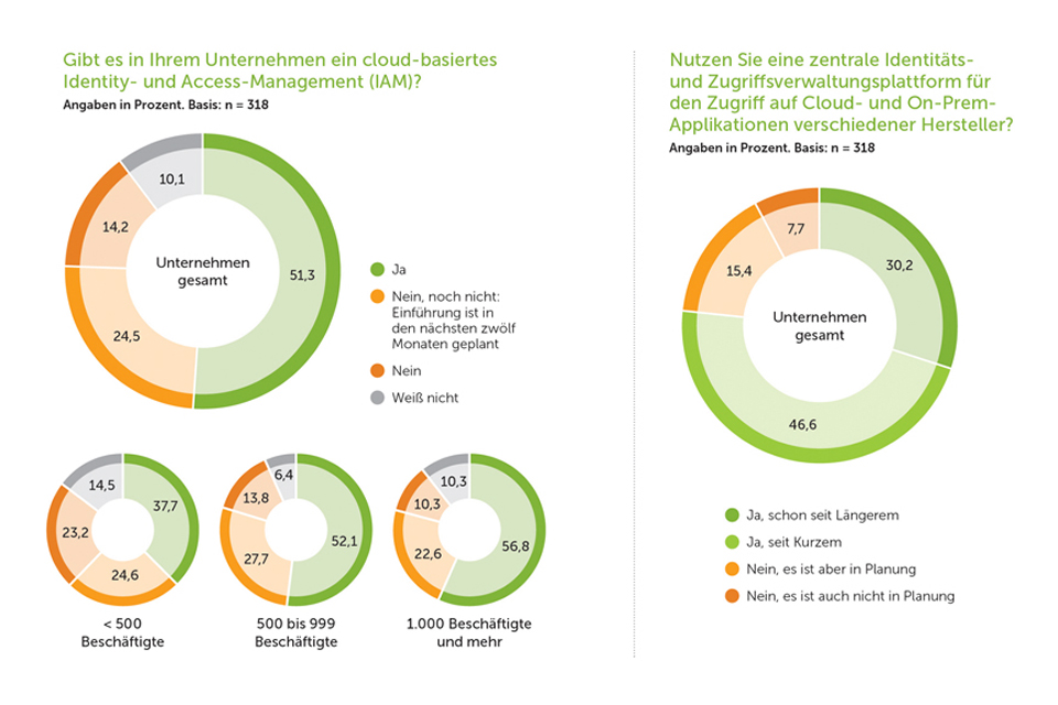 Infografik: Gibt es in Ihrem Unternehmen ein cloud-basiertes Identity- und Access-Managament?