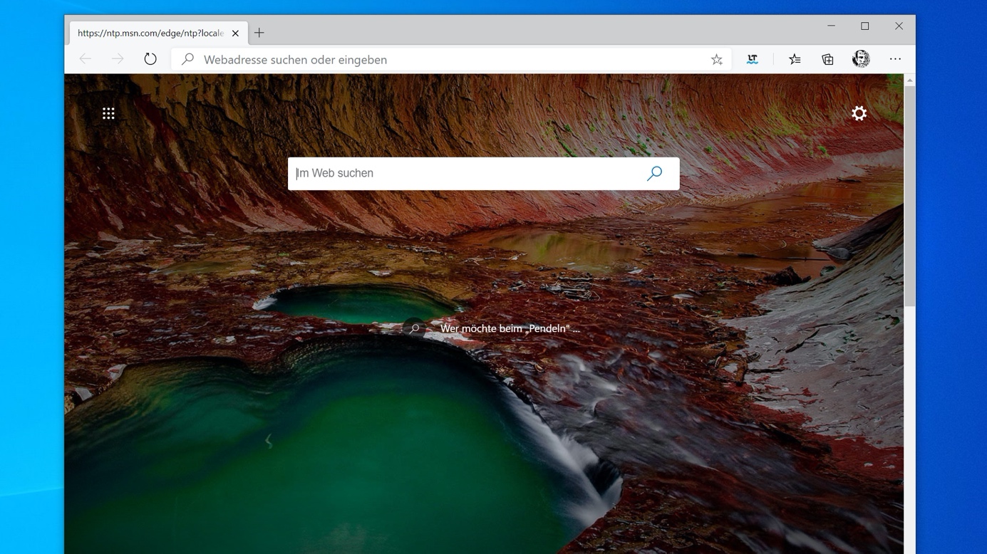 Screenshot Microsoft Edge