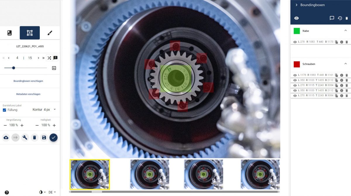 RCV-Labeltool zum Auszeichnen prüfrelevanter Objekte