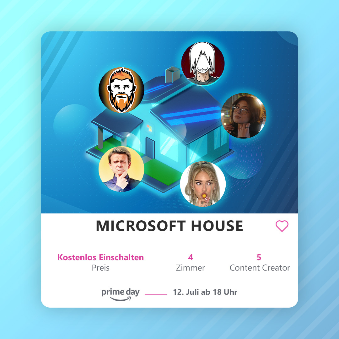 Microsoft House, kostenlos einschalten. 