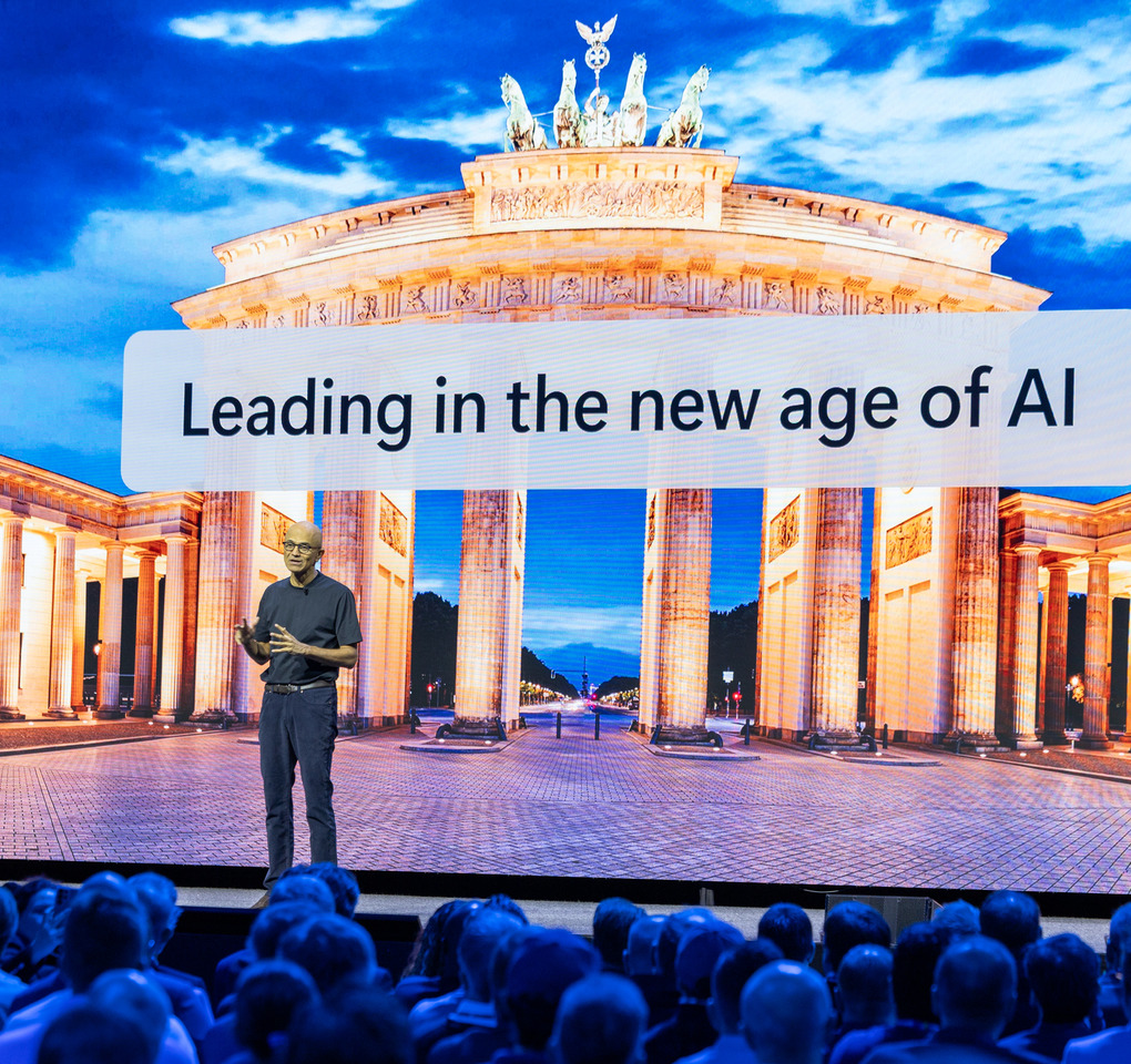 Microsoft AI Tour: Satya Nadella presents the latest AI developments in Berlin