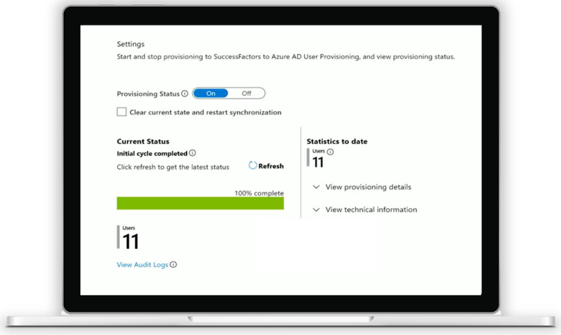 Aprovisionamiento de usuario para Azure AD