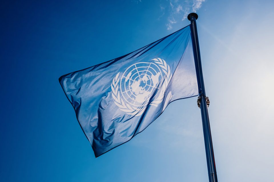 Bandera de la ONU