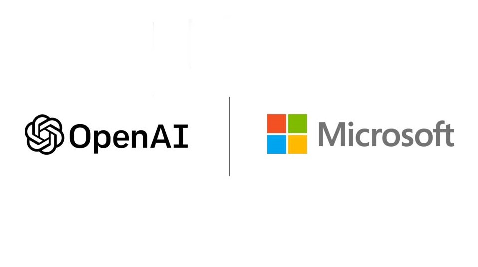 Logos de OpenAI y Microsoft