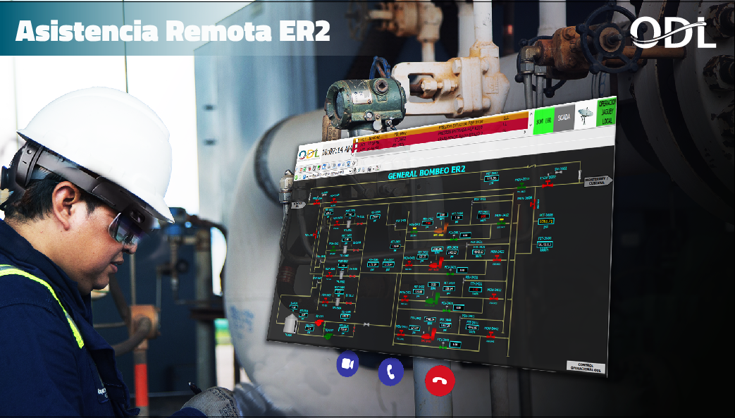 Una persona utiliza HoloLens en la industria