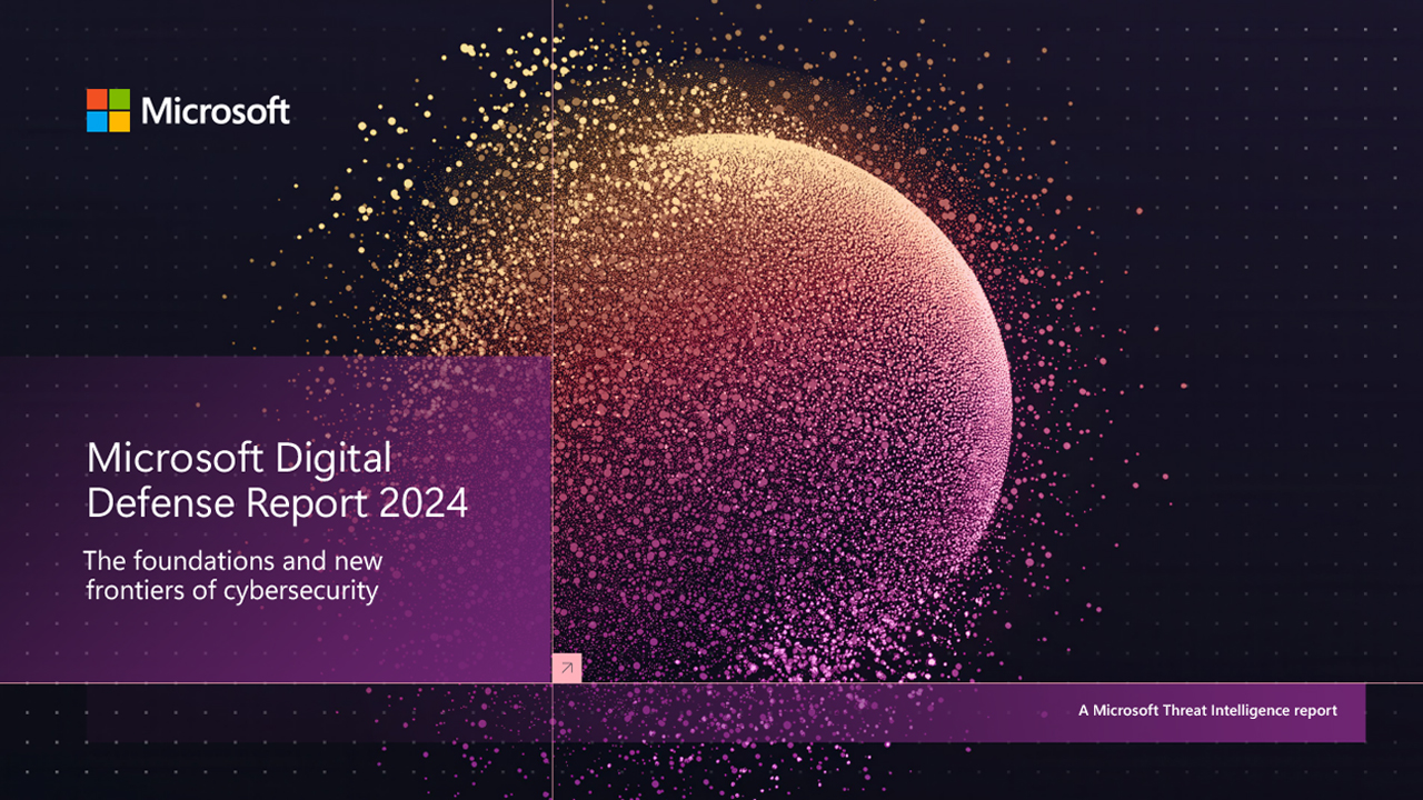 Cartel del Reporte de Defensa Digital de Microsoft 2024