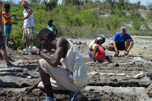 Refugiados no Haiti.