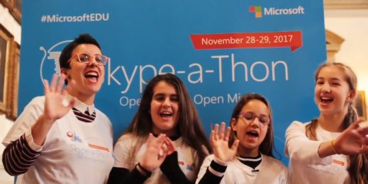 Alunos do Skype-a-Thon