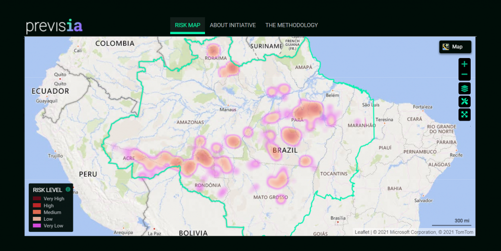 home da plataforma com mapa