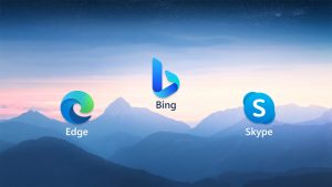 Edge Bing and Skype graphic