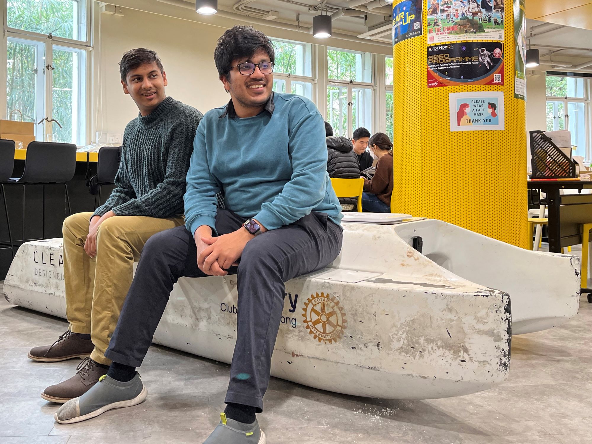 Clearbot’s creators Sidhant Gupta (left) and Utkarsh Goel (right). Photo: Clearbot.