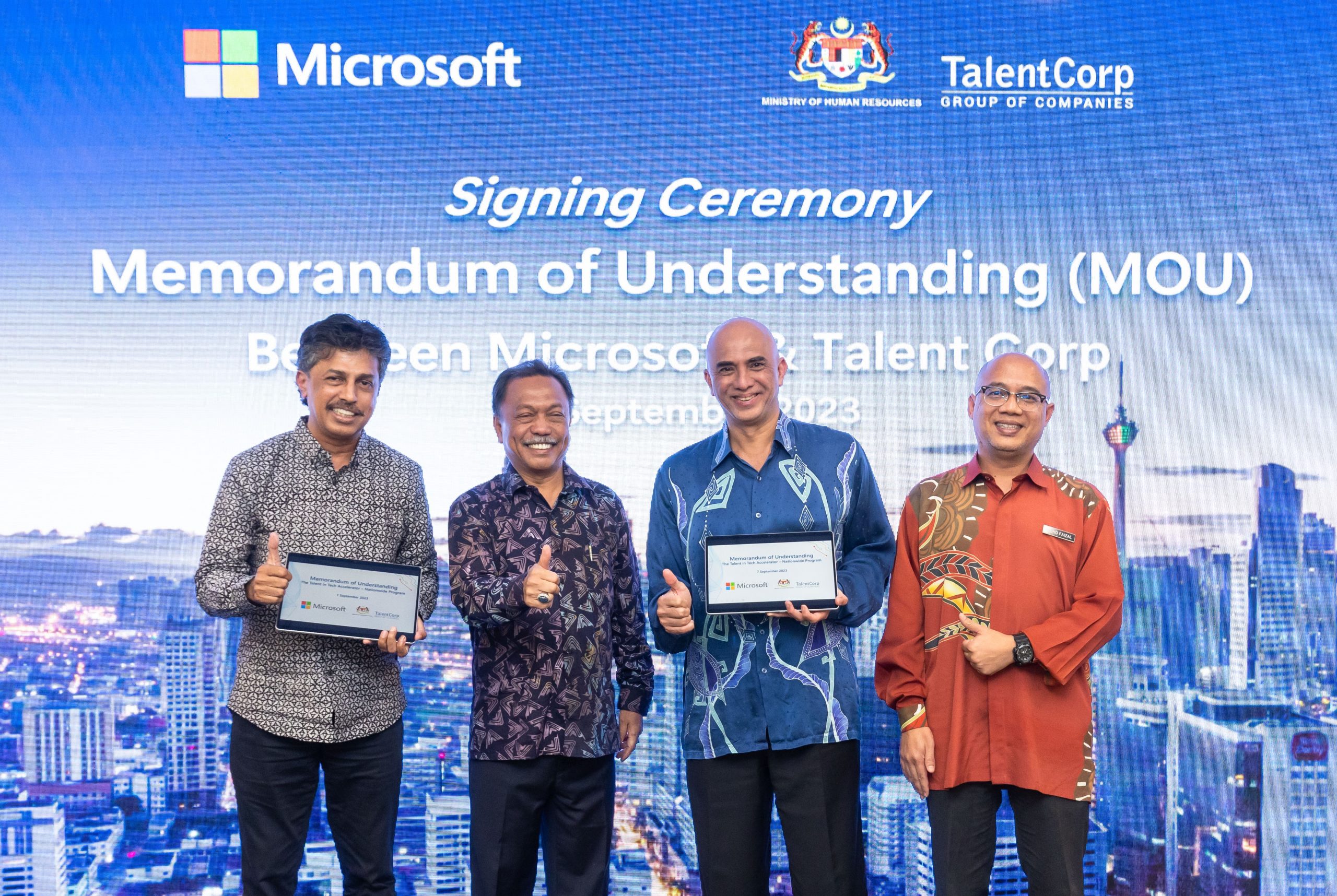 Talent in Tech - MOU w TalentCorp