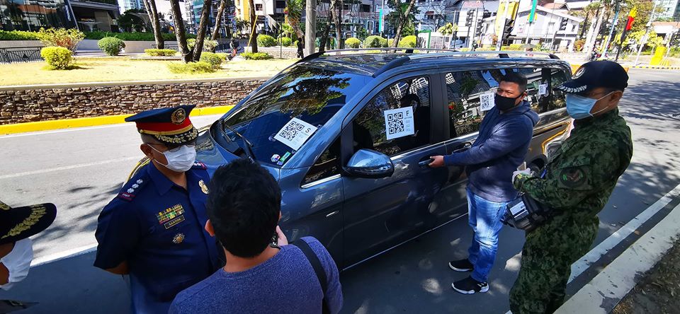 Testing of RapidPass Solution at police checkpoint