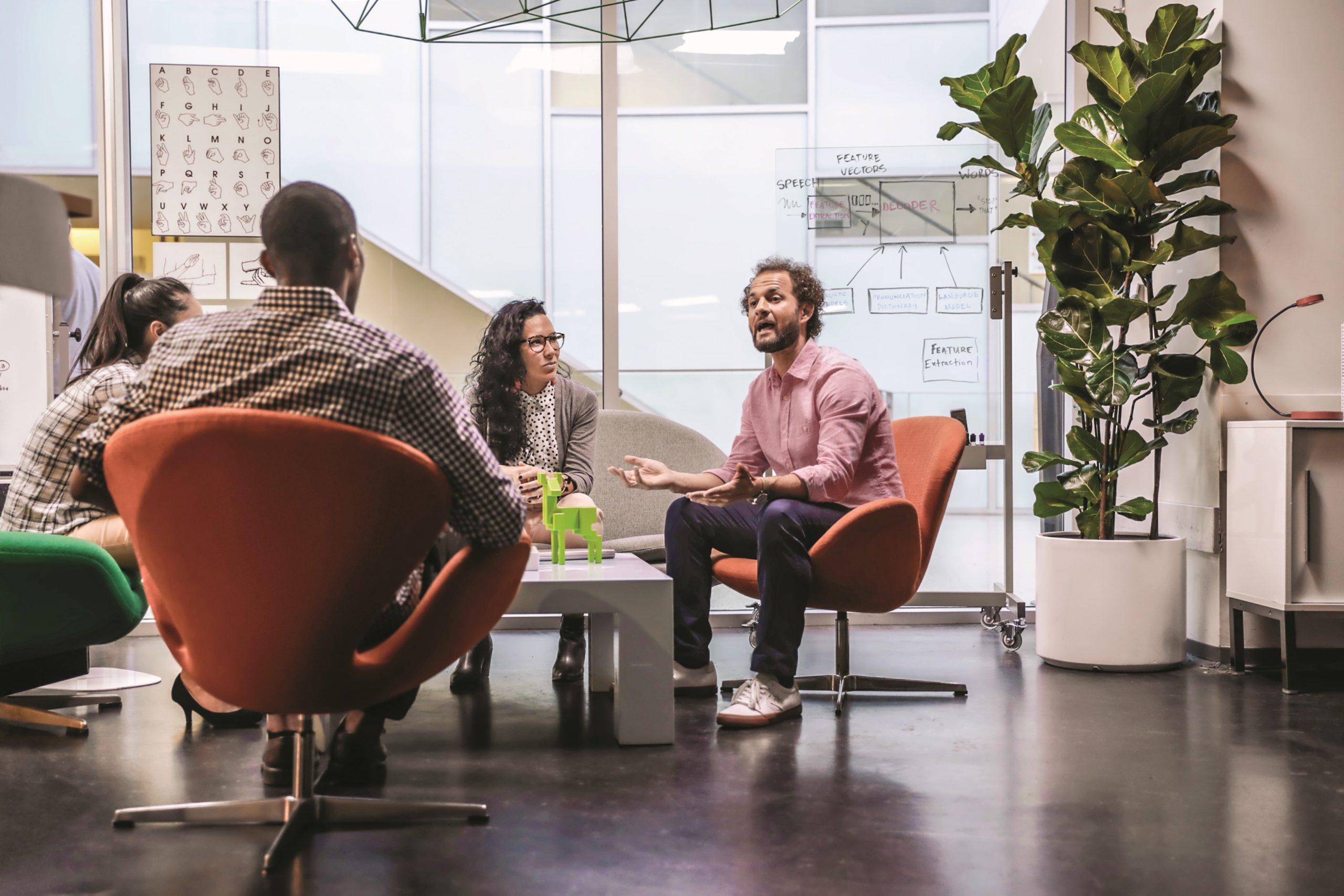 people having a meeting