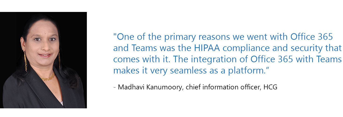 Madhavi Kanumoory, the chief information officer at HCG