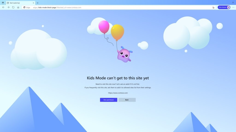 How to launch Kids Mode in Microsoft Edge